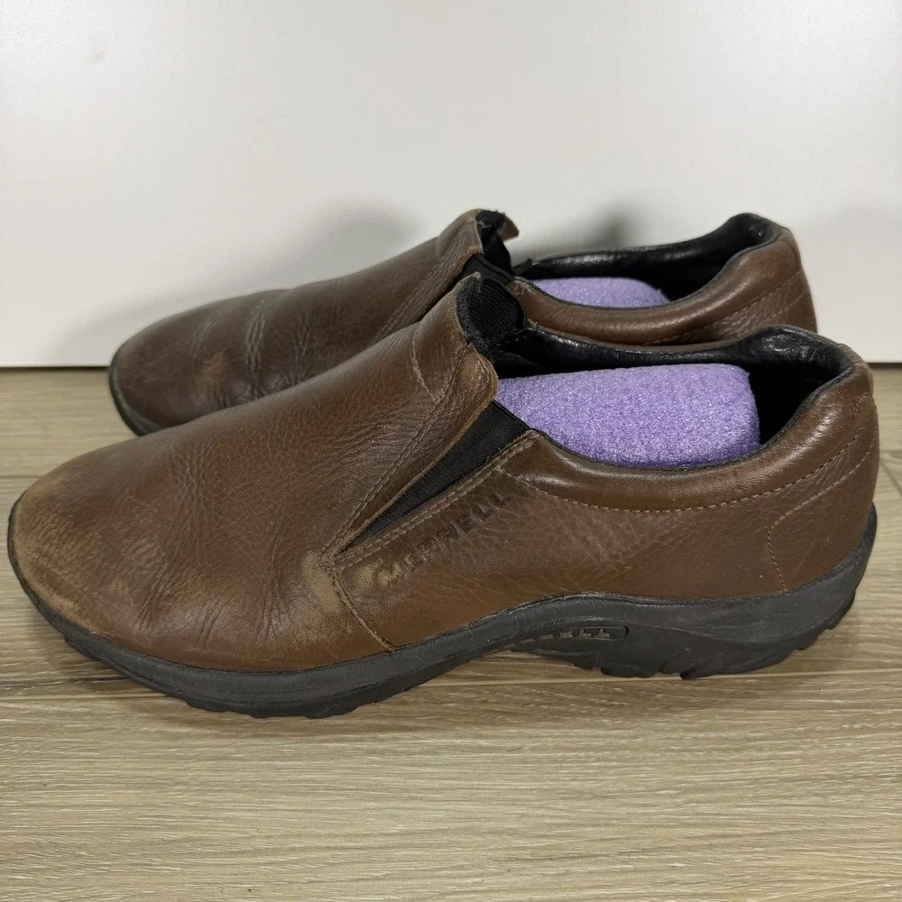 Merrell Jungle Moc Leather 2 J84987 Shoes Men's 11.5 Espresso Slip-on Comfort